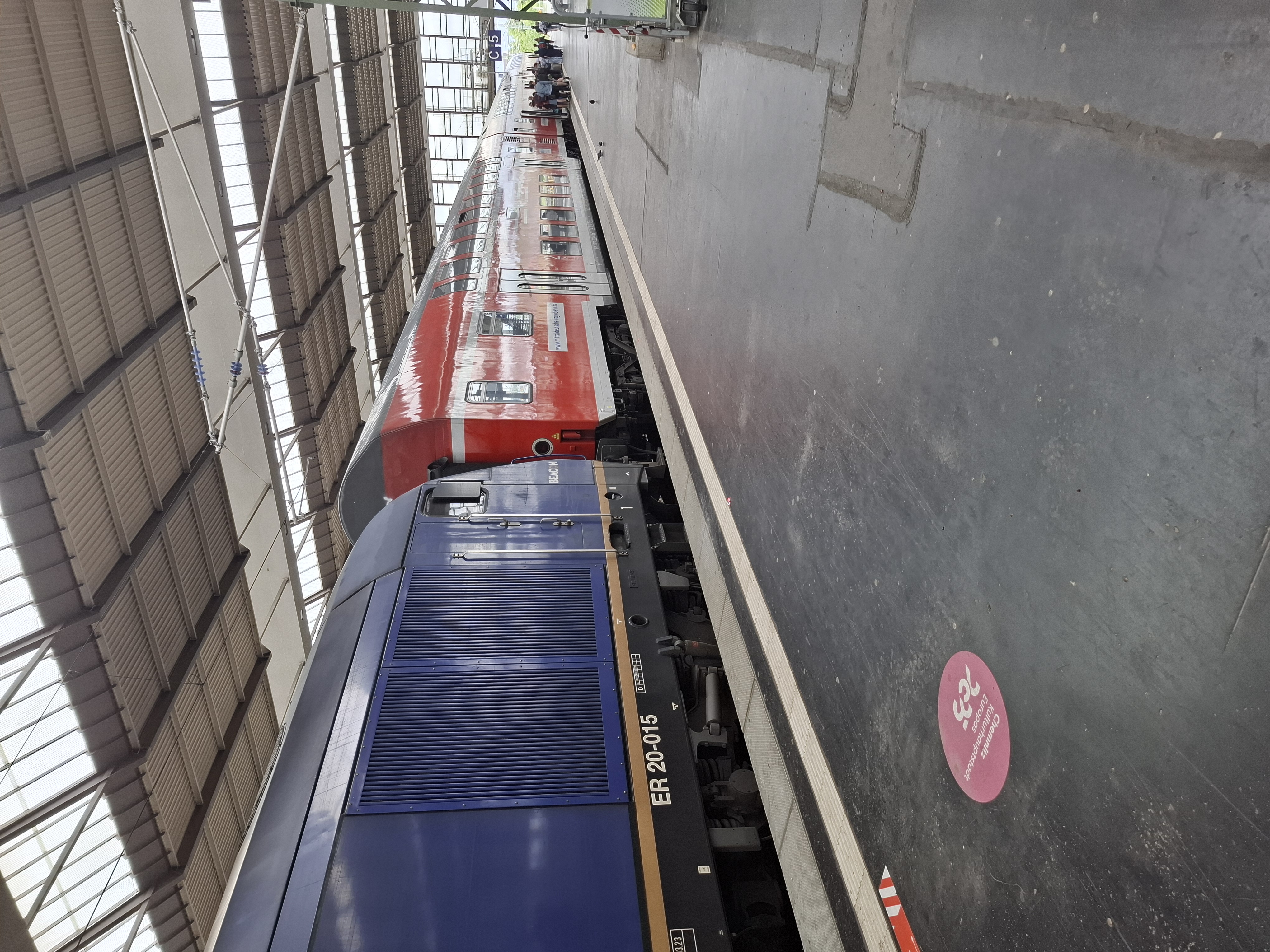 RE 6 im Chemnitzer Hauptbahnhof /Foto: Katrin Münch