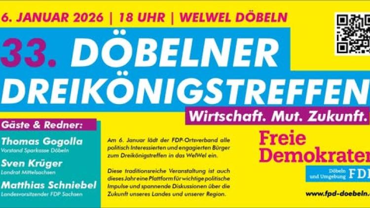 Einladung 33. Döbelner Dreikönigstreffen